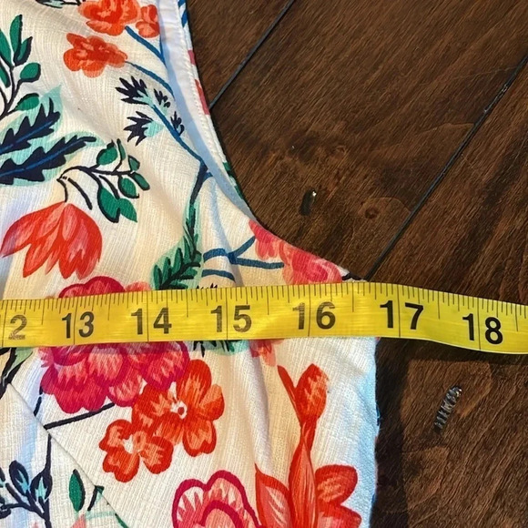 Eliza J sleeveless floral print Floral appliqués shift dress Women’s size 8 - Picture 6 of 14